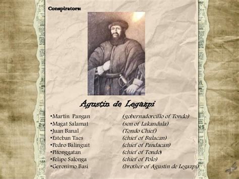 Agustin de Legazpi .